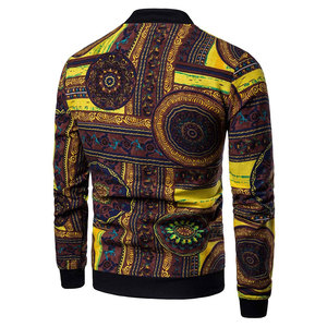 Chaqueta bomber de concha suave para hombre, con cremallera, sublimación, a la moda, venta al por mayor - Product Image 2