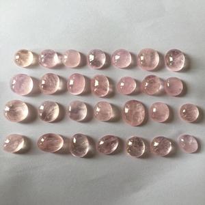 อัญมณีสีชมพูหลวมเกรด AAA morgonite ได้รับการรับรองจาก IGI เครื่องประดับธรรมชาติรูปไข่และทรงกลมตัด750กะรัต - Product Image 6