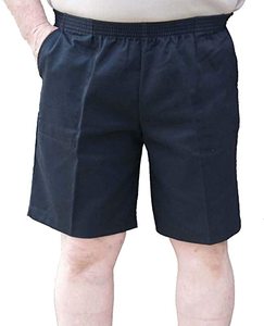Pantalones cortos informales para hombre, con bolsillos y cremallera - Product Image 1