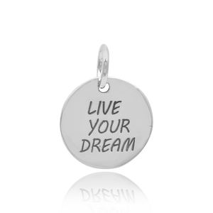 Diseño clásico, colgante de plata de ley 925 con etiqueta lisa con la frase 'live laugh love', fabricante mayorista, disponible en stock, precio económico - Product Image 5