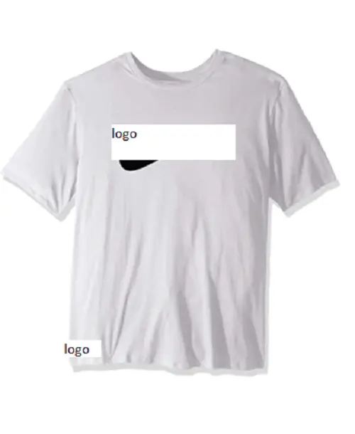 Kaus Latihan Pria Katun Putih Logo Cetak Kustom Pria Kaus Kasual Kuantitas 100% Poliester Impor Mesin Cuci