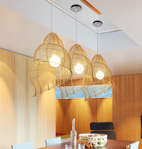 Plafonnier led en rotin, 100% fait à la main, matériau naturel, de haute qualité, applique murale, abat-jour en osier, offre spéciale - Product Image 5