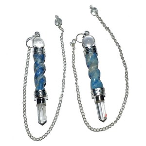 Pendule à spirale tordue Lapis Lazuli, 1 pièce, objet interchangeable en ligne, soldes en ligne - Product Image 1