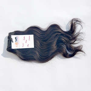 Vendedores de cabello indio crudo extensiones de cabello humano virgen Natural de onda de agua, cabello de templo indio crudo, cabello indio de doble trama de máquina - Product Image 6