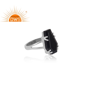 Handmade Coffin Shape <b>Ring</b> Jewelry Black Onyx <b>Set</b> Fine Sterling <b>Silver</b> Jewelry Wholesaler - Product Image 3