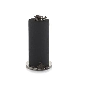 Porte-serviettes en papier à tige en métal orchidée fleur noire de designer moderne porte-papier de soie en gros antique à prix raisonnable - Product Image 1