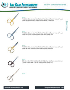 Tijeras de cutícula profesionales personalizadas, de acero inoxidable, afiladas y curvadas, venta al por mayor - Product Image 5