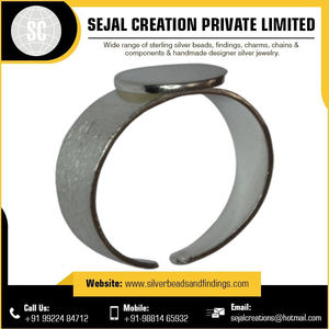 Anillo de plata esterlina 925 de alta calidad, hallazgos de joyería, increíble precio a granel para sus necesidades de artesanía - Product Image 5