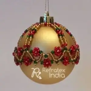 Nouvel arrivage de couverture de boule de perles de noël à vendre, fournisseur en vrac et fabrication par réfractex inde fabriqué en inde pour la meilleure qualité - Product Image 1