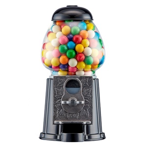 Distributeur de bonbons à monnayeur Kwang Hsieh 9 pouces en métal et verre, machine à bulles de gomme, version anglaise pour usage domestique/vente en gros OEM - Product Image 1