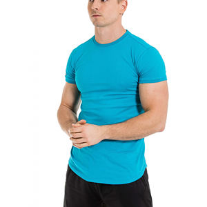 Vêtements de sport pour hommes en gros - T-shirts respirants grande taille pour la gym et le fitness, couleurs et logos personnalisables, 100% coton - Product Image 5