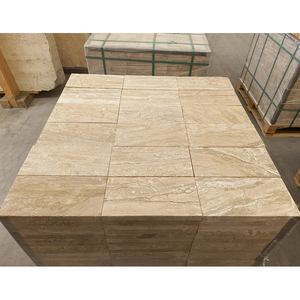 Travertine เบจ60X60ซม. อิตาลีเบจเบจทุ่งหญ้าหินอ่อน M2ราคาแผ่นใหญ่ Travertine - Product Image 2