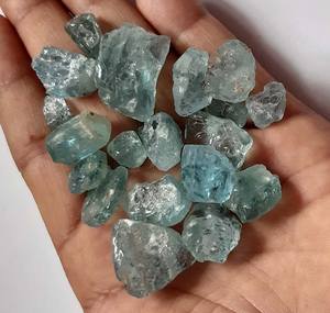 Gema aguamarina en crudo, gemas rugosas sueltas de Aguamarina, colgante de joyería, collar para regalos de Festival - Product Image 1