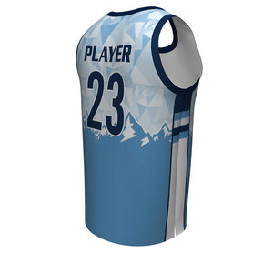 Uniforme de Baloncesto Juvenil Sublimado / Uniforme de Baloncesto de Tela de Poliéster / Uniforme de Baloncesto con Logotipo Impreso Personalizado - Product Image 4