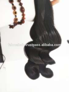 Venta caliente suave máquina filipina doble trama Remy cabello Natural negro 100% virgen Remy cabello humano - Product Image 2