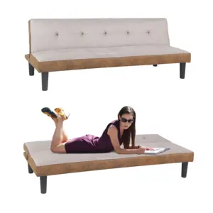 Sofá Convertible de tela, moderno y elegante, cama plegable - Product Image 1