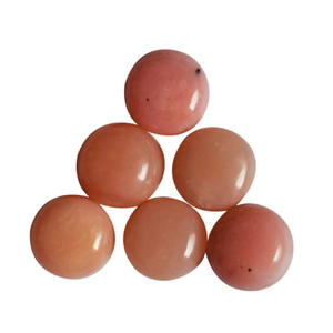 Piedra preciosa redonda peruana de 3 MM, Ópalo rosa para curar la ansiedad, el estrés, el insomnio, el síndrome cardíaco, cabujones calibrados de gran precio - Product Image 1