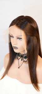 Pelucas rizadas delanteras y traseras de encaje completo de cabello Remy alineado con cutícula ondulada India cruda sin enredos de encaje transparente para mujeres - Product Image 3