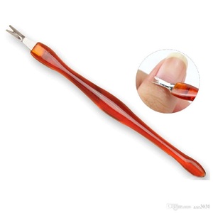 Removedor de cutículas de acero inoxidable, manicura y pedicura, Material de plástico duradero - Product Image 2