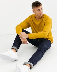 New Arrival Men's 100% Cotton <b>Black</b> And Yellow Long Sleeves Plain T-<b>Shirts</b> With Your Own Logo - Product Image 5