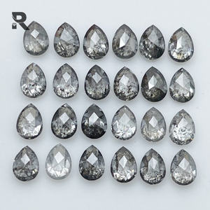 เพชรทรงหยดน้ำสีโรสคัตแบบเรียบง่าย น้ำหนัก 2.73 กะรัต ธรรมชาติ รับรองโดย IGI คุณภาพการเจียระไนดี รูปทรงไอซ์ซอลท์แอนด์เพปเปอร์ - Product Image 2