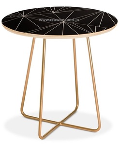 Mesa de centro superior de resina epoxi Industrial, taburete alto de Bar y mesa de extremo lateral/sofá con patas de Metal, muebles modernos de lujo - Product Image 6