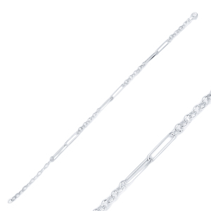 Fascinating Plain Chain <b>Bracelet</b> Turkish Handmade Wholesale 925 <b>Sterling</b> <b>Silver</b> Jewelry for <b>Woman</b> - Product Image 2