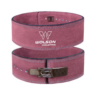 Cinturón de levantamiento de pesas de cuero para gimnasio pesado personalizado Unisex cinturón de palanca de entrenamiento de calidad superior ajustable levantamiento de pesas de alta resistencia - Product Image 1