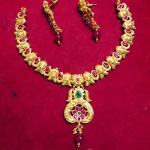 fashion jewellery indian manufacturer necklace set for african women wedding and party wear