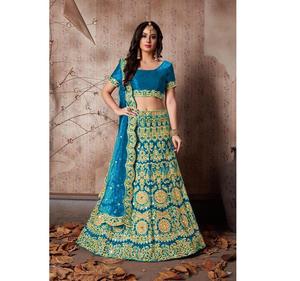 Precioso Georgette Bordado Secuencia Zari Trabajo Lehenga Choli Con Dupatta Fabricación Precio al por mayor Ropa étnica Shalwar Kameez - Product Image 1