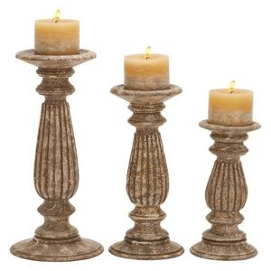 Candelabro de Madera Hecho a Mano en India, Portavelas de Madera para Decoración del Hogar y Hoteles, Portavelas de Iglesia de un Exportador Indio - Product Image 3