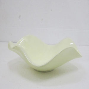 ชามสลัดผลไม้ทำมือสไตล์แฟนซีชามอลูมิเนียมโลหะเคลือบสีรูปร่างไม่สม่ำเสมอสำหรับตกแต่งสไตล์ยุโรปหรูหรา - Product Image 1