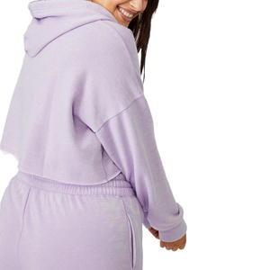 Servicio OEM, Novedades de Invierno, Camisa de 2 Piezas, Sudadera Holgada con Capucha para Mujer, Diseño de Contraste de Color, Cachemir, Cálida y a la Moda - Product Image 2