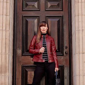 2025 nouveau hiver épais chaud femmes mode PU cuir femmes élégant fermeture éclair vestes en cuir - Product Image 6