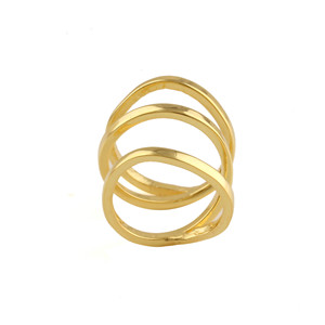 2025 fait à la main 925 en argent Sterling femmes bague montagnes russes empilage bande de fiançailles avec placage à l'or haute qualité bagues fines - Product Image 5