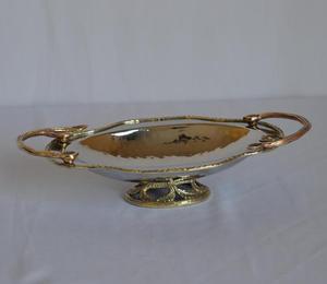 Michael Bras Motif Offre Spéciale En Laiton Pas Cher Prix de Gros Personnalisé Conception Servant Ovale Plat Avec piédestal En Acier En Laiton Combinaison - Product Image 6