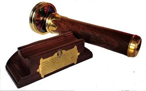 กล้องคาเลโดสโคปทองเหลืองสำหรับวันคริสต์มาส,กล้องคาเลโดสโคปท่องทะเลทำจากทองเหลืองพร้อมฐานทำจากไม้ - Product Image 2