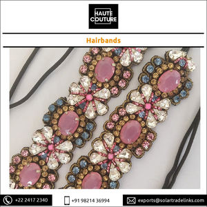 Diademas con piedras de ópalo Rosa hechas a mano, diademas de tamaño personalizado para mujeres y niñas, hechas con diamantes de imitación y cuentas Miyuki - Product Image 2