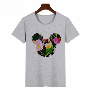 Venta caliente para las mujeres t camisas con cualquier logotipo suave Camiseta de algodón para ella - Product Image 1