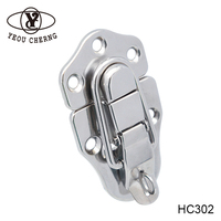 Serrures de boîtier métallique HC302 Quad Design, galvanisées au zinc, avec soudure creuse avancée, boîtier rigide durable pour boîte à outils et armoire