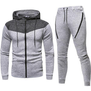 Prix de gros Derniers modèles de vêtements de sport à la mode Survêtement uni vierge en polaire douce - Product Image 3