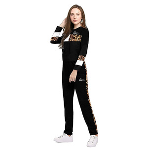 Conjuntos de chándales para mujer, en Color negro, con Panel de trabajo para adultos y niñas - Product Image 1
