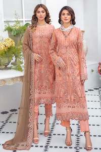 Trajes Shalwar Kameez de Chifón de Alta Calidad Marca Ramsha para Adultos, Estampado Digital Indio/Pakistaní, Suaves, para Bodas y Fiestas - Product Image 2