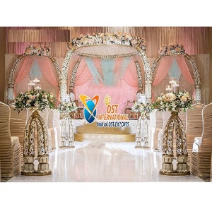 Mariage indien tronc pilier Mandap décoration traditionnelle sud Style mariage Mandap configuration splendide mariage tronc pilier Mandaps - Product Image 1