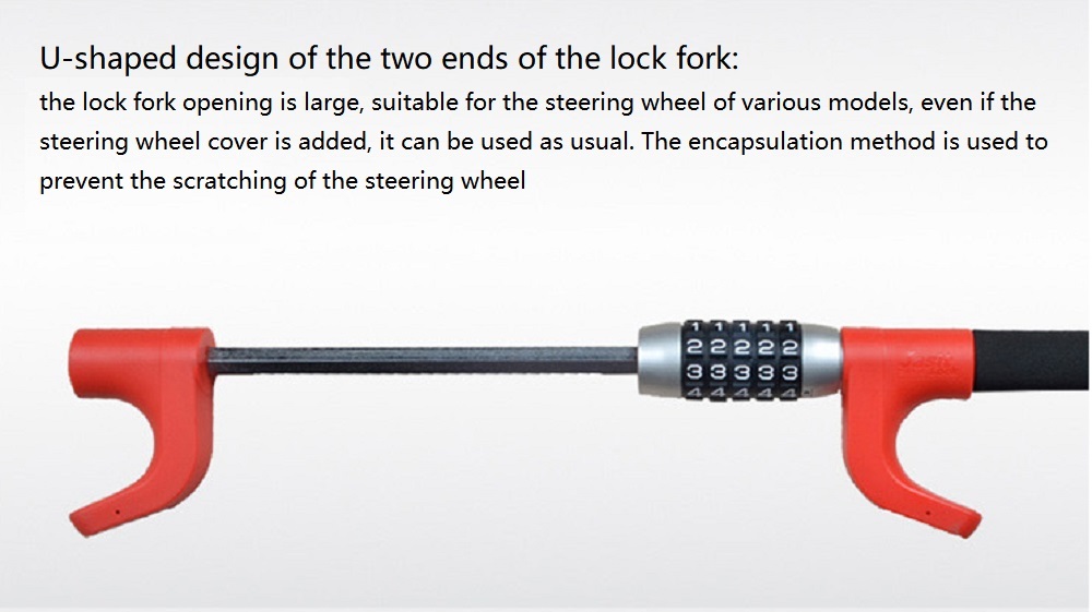 YH9130 RTS New Design Secret Code Steering Wheel Lock Combination Lock - Ningbo Hengda Die-casting L