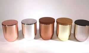 Various Natural Metal Wooden Container Eco-friendly Packaging Round <b>Candle</b> Jar for <b>Scented</b> Soy <b>Candle</b> 50ml 50g - Product Image 3