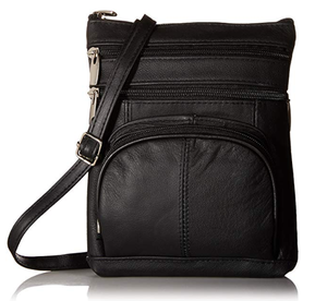 Bolso bandolera de cuero de alta calidad, elegante, para uso diario, con múltiples bolsillos, disponible para la venta. - Product Image 1