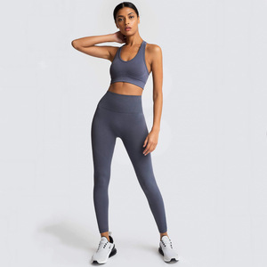 Mallas de Yoga de cintura alta para mujer, pantalones de yoga con tinte anudado, ropa de entrenamiento de fitness y trotar, venta al por mayor - Product Image 1