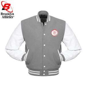 Veste universitaire imprimée avec logo personnalisé pour hommes, support en toile tricoté léger et respirant de haute qualité, tenue d'hiver décontractée - Product Image 3