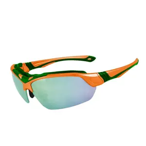 Borjye j117a óculos de sol sem aro, laranja, anti-arranhões, sol de ciclismo
